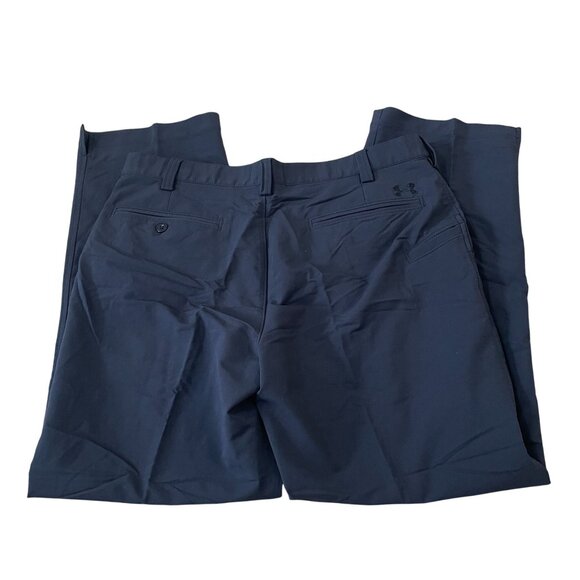 Under Armour Hybrid Pants Men's Size 34x30 Black Golf Casual Flat Front - Picture 4 of 5